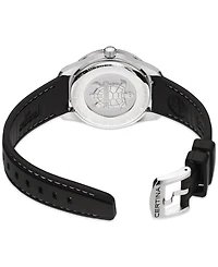 Certina Men's Swiss Ds Heritage Black Rubber Strap Watch 41mm