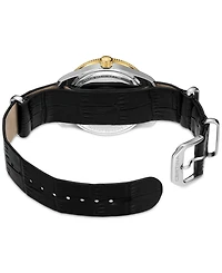 Certina Women's Swiss Ds Heritage Black Leather Strap Watch 38mm