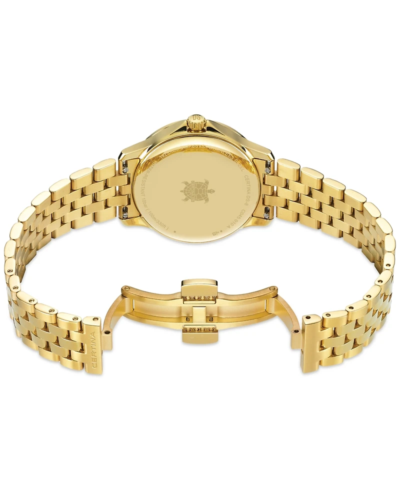 Certina Women's Swiss Ds-8 Gold-Tone Stainless Steel Bracelet Watch 31mm