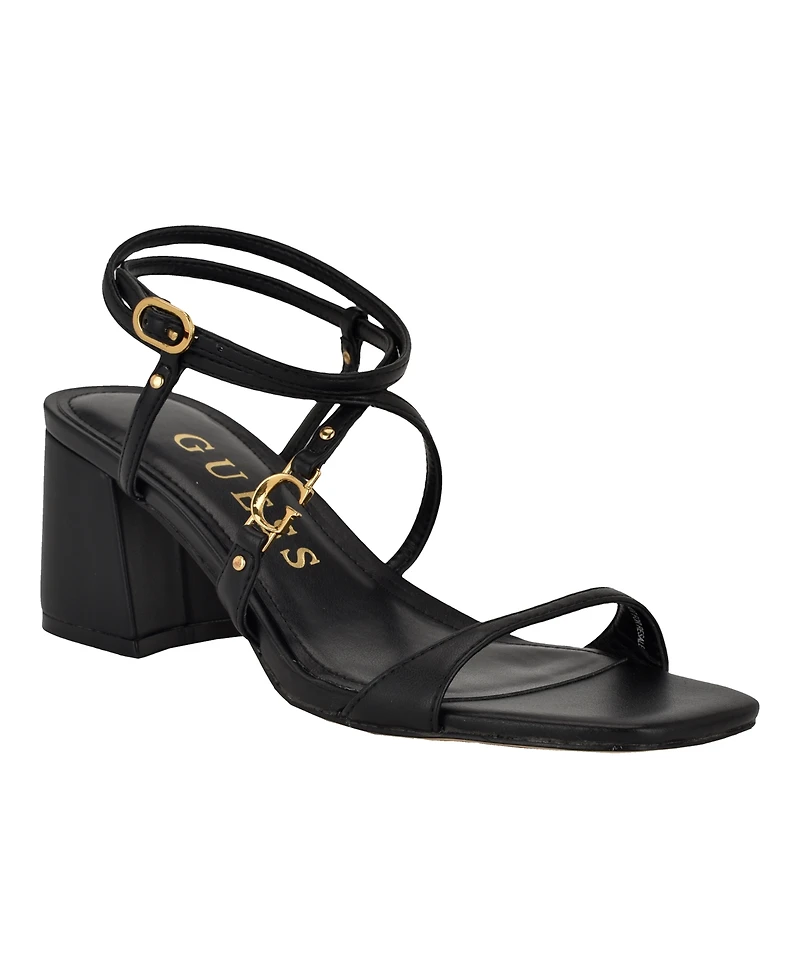 Guess Women's Galeon Strappy Block Heel Sandals