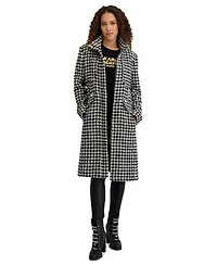 Karl Lagerfeld Paris Women's Zip-Front Boucle Coat, Created for Macy's