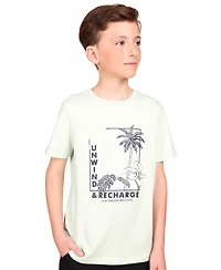 B By Brooks Brothers Big Boys Recharge Graphic T-Shirt