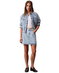 Calvin Klein Jeans Women's Denim Cargo Mini Skirt