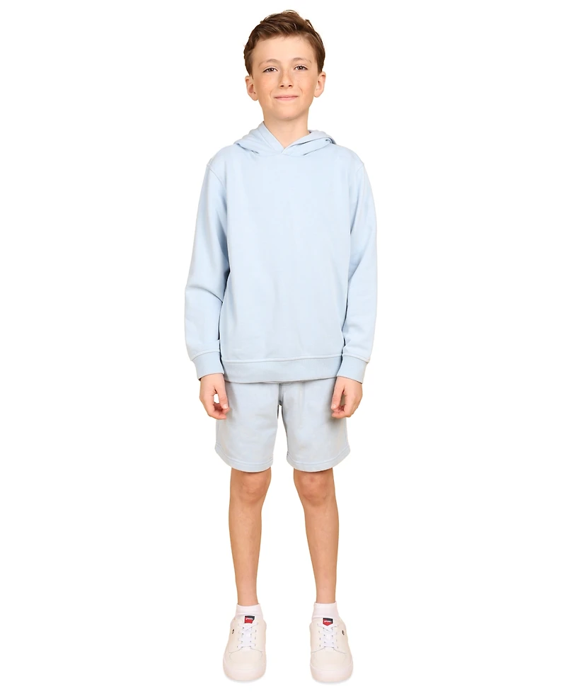 B By Brooks Brothers Big Boys Wave Rider Graphic French Terry Hoodie