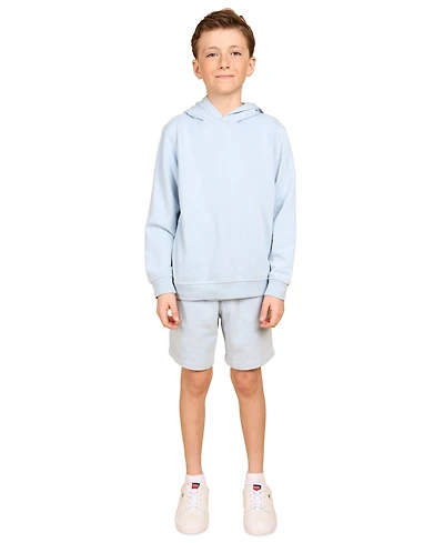 B By Brooks Brothers Big Boys Wave Rider Graphic French Terry Hoodie