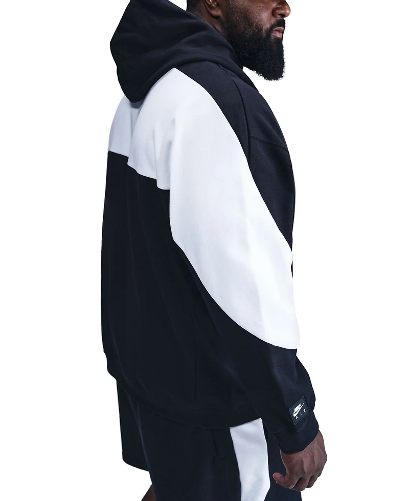 Nike Men's Air Fleece Roomy-Fit Logo-Print Hoodie
