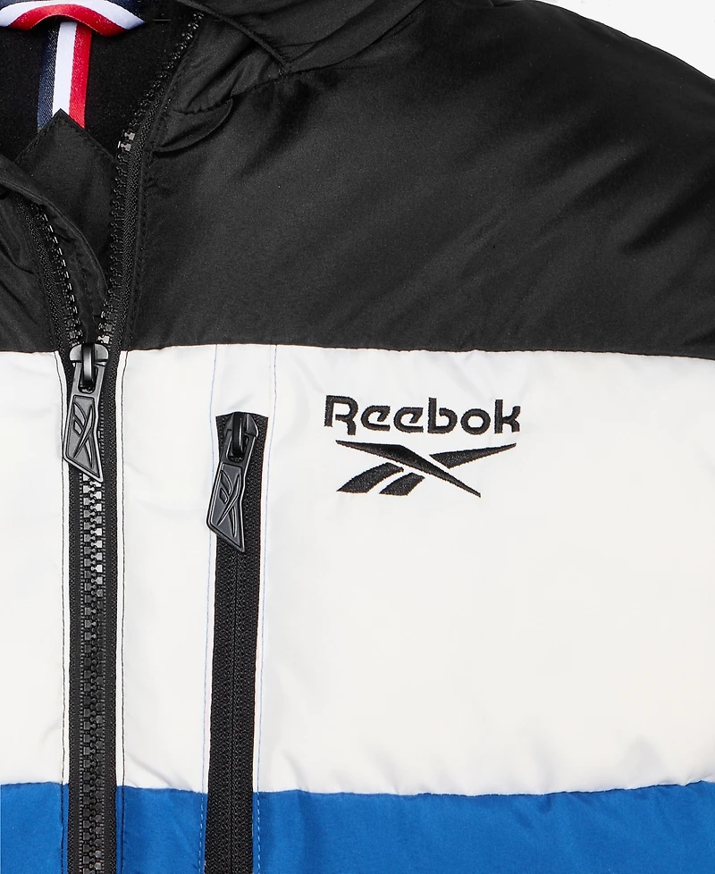 Reebok Big Boys Color Blocked Promo Long Sleeve Puffer Jacket