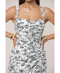 Jluxlabel Women's Florine Print Midi Dress
