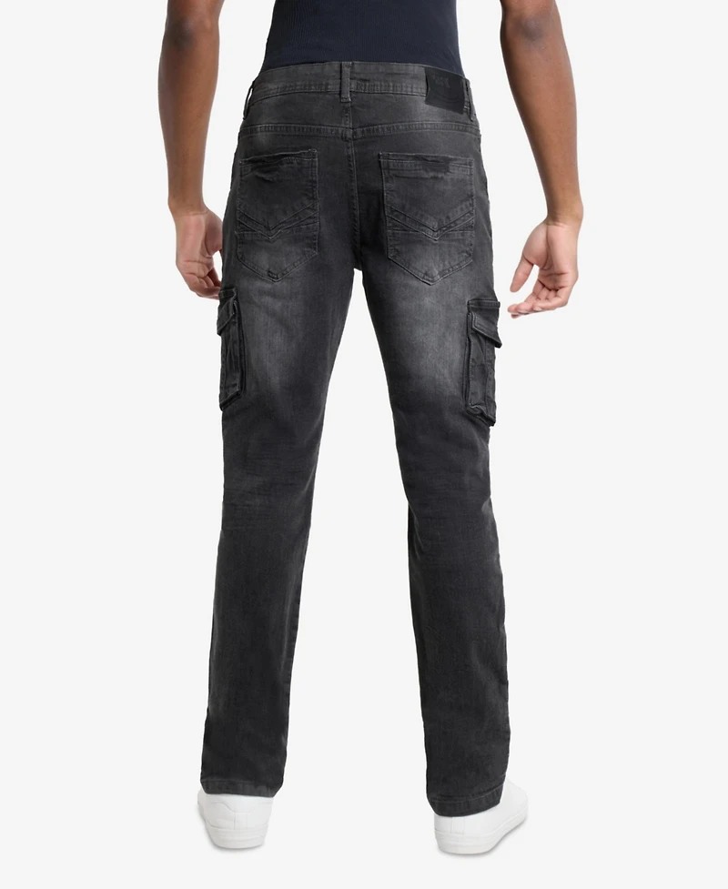 Xray Men's Slim Fit Stretch Cargo Jeans