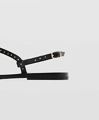 Mango Women's Mini Studs Leather Sandals