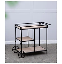 W2078 32.3x15.7x26.8" Shelf With Wheel