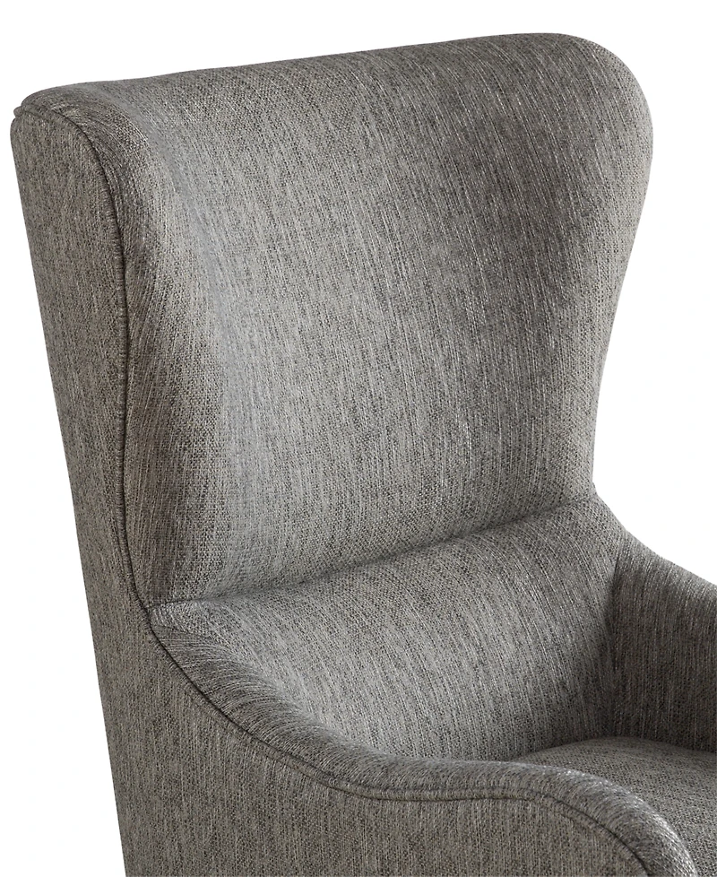 Madison Park Arianna Fabric Swoop Wing Chair