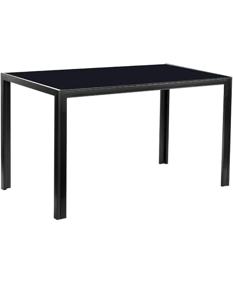 Streamdale Furniture Streamdale Modern Glass Tabletop Dining Table for 4 - Durable & Elegant