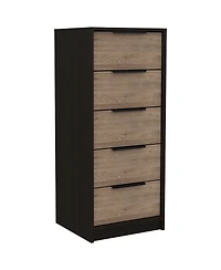 Five Drawer Standard Chest for Bedroom Storage and Clothes Organization