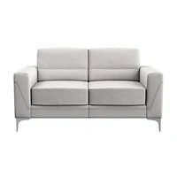 Faux Leather Loveseat for Modern Living Room Seating and Stylish Decor
