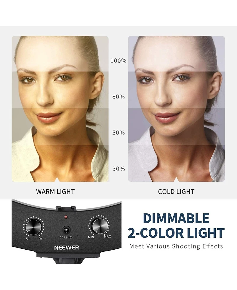 Neewer 20-inch Led Ring Light Kit for Makeup YouTube Video Blogger Salon