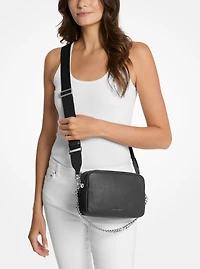 Michael Kors Bryant Medium Leather Double Zip Chain Camera Crossbody