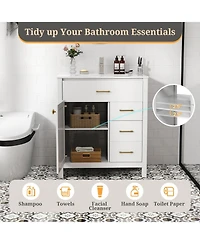 Single Bathroom Vanity with 2 Drawers and 1 Door