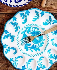 Vietri Arezzo Egg Platter