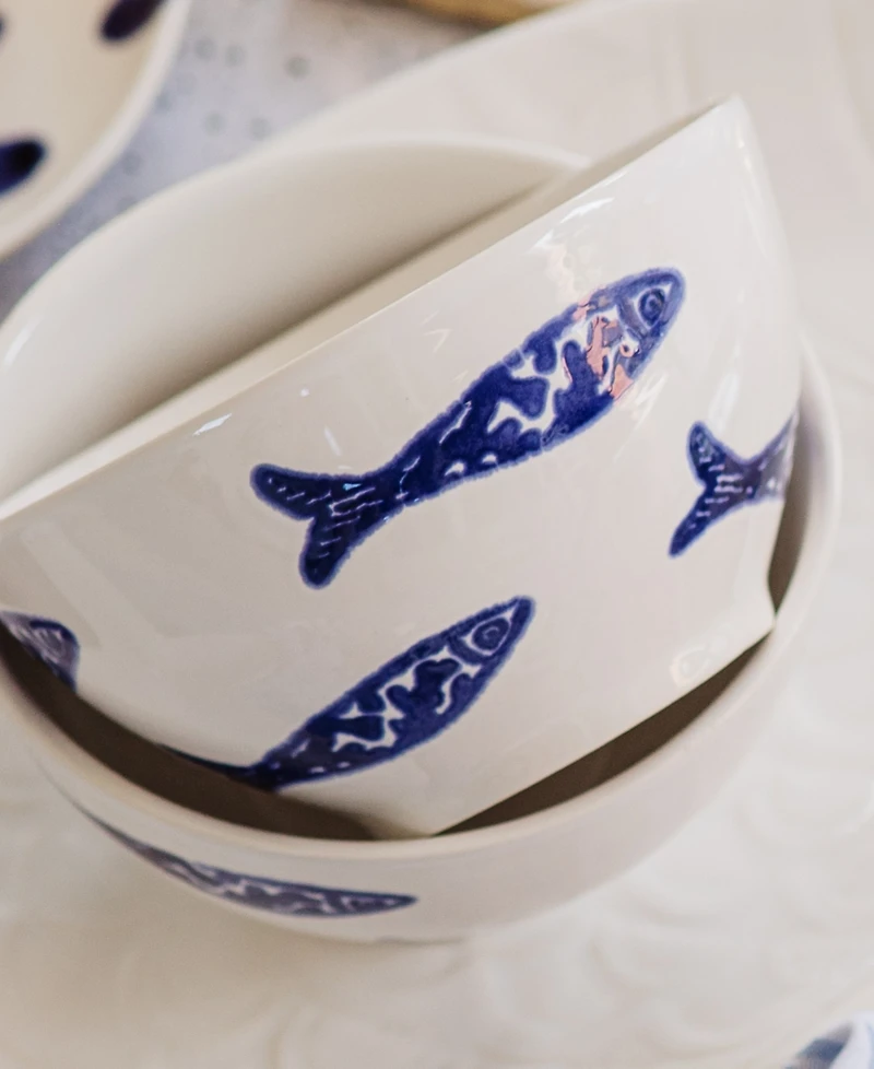 Vietri Santorini Minnows Cereal Bowl