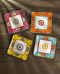 Euro Ceramica Galicia Canape Plates, Set of 4