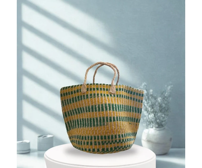Citrus Large Handmade Sisal Sustainable Basket Tote