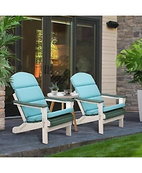 Aoodor Patio Chair Cushions for Adirondack Chairs, High-Back Design, 52"x20"x2.5" Olefin Fabric Slipcovers with Ties, Outdoor Furni