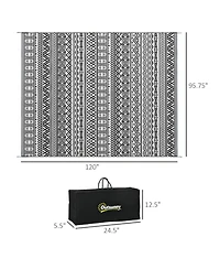 Reversible Outdoor Rug: Waterproof Plastic Straw Carpet for Outdoor and Rv Use