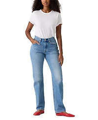 Levi's Women's 501 Curve High-Rise Straight-Leg Jeans