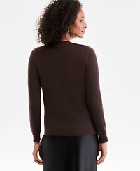 Charter Club Women's Long-Sleeve 100% Cashmere Crewneck Sweater, Macy's Exclusive