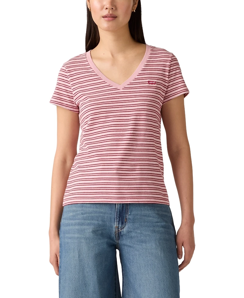 Levi's Women's Perfect Cotton V-Neck Short-Sleeve T-Shirt