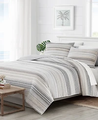 Oceanfront Resort Navarre Yarn Dye Stripe 3-Pc. Quilt Set, Full/Queen