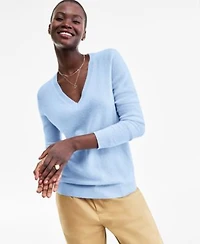 Charter Club 100 Cashmere Womens V Neck Long Sleeve Sweater Pxs Xxl Macys Exclusive