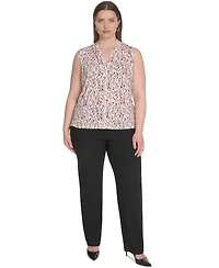 Calvin Klein Plus Printed Sleeveless V-Neck Camisole