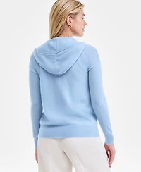 Charter Club Women's 100% Cashmere Zip Hoodie, Macy's Exclusive