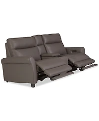 Thandler 3-Pc. Leather Sofa with 2 Power Recliners and 1 Storage Console, Exclusively at Macy's