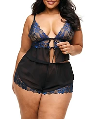 Adore Me Plus Tammy Camisole & Shorts Set Lingerie