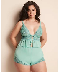 Adore Me Plus Tammy Camisole & Shorts Set Lingerie