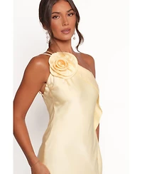 Petal and Pup Women's Aila Rosette One Shoulder Dress