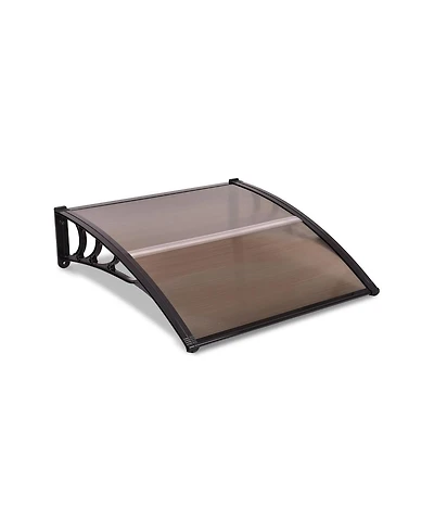 40 x 40 Inch Outdoor Polycarbonate Front Door Window Awning Canopy