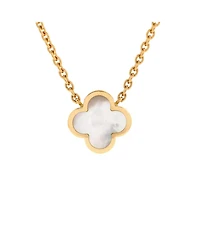 Pre-Owned Van Cleef & Arpels 11mm Pure Alhambra Pendant Necklace 18K Gold and Mother of Pearl