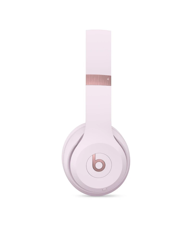 Beats Solo 4 Bluetooth Wireless On-Ear Headphones Cloud Pink MUW33LL/A with Usb-c Wall Charger Power Adapter