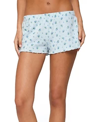 Edikted Women's Camden Floral Pointelle Shorts