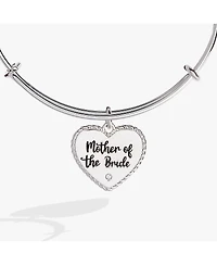 Mother Of The Bride Heart Bangle Bracelet