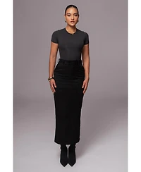 Jluxlabel Women's Joy Suede Maxi Skirt