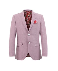 Elie Balleh Boys Lavender Slim Fit Classic Melange Jacket