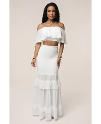 Jluxlabel Women's Sienna Ruffled Skirt Set