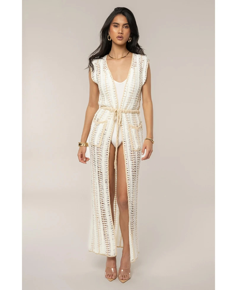 Jluxlabel Women's Marcelle Crochet Maxi Dress