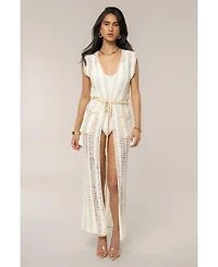 Jluxlabel Women's Marcelle Crochet Maxi Dress
