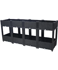 Streamdale Elevated Planter Box with Drainage (63"x15.7"x27.7")